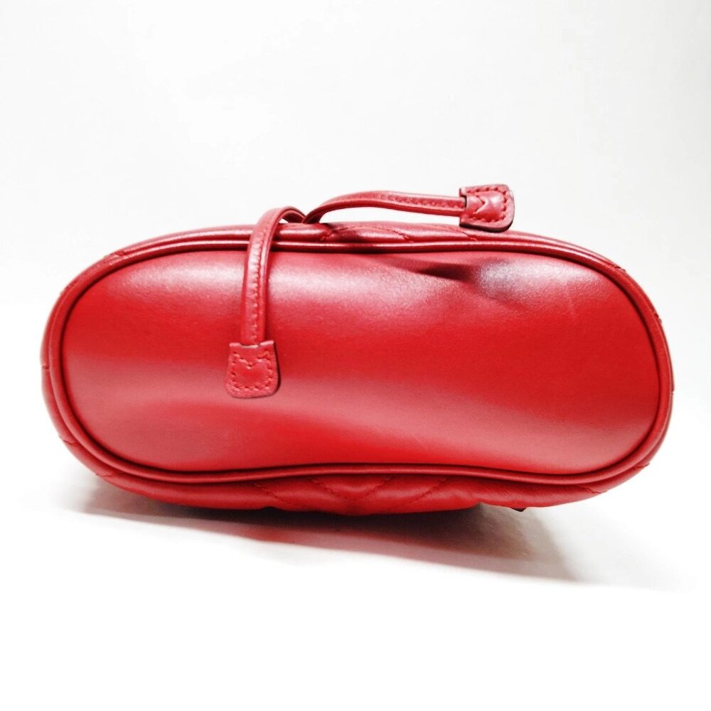 Authentic Gucci GG Marmont Mini Red Backpack | Quilted Leather Designer Bag - Picture 8 of 16